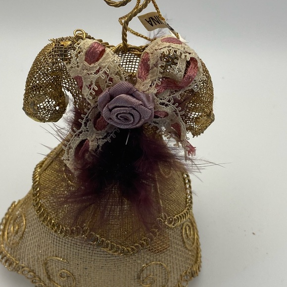 Two Victorian Style Dress Form Ornaments Vintage - Picture 3 of 13